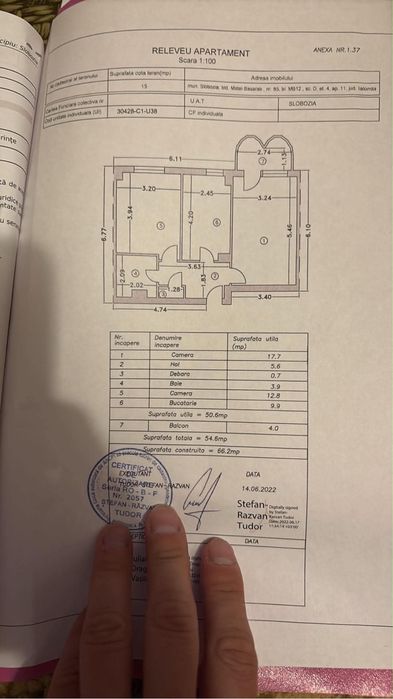 Apartament 2 camere de vânzare – Slobozia, Bd. Matei Basarab