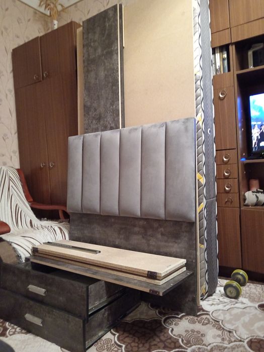 Кровать  не стандартного размера 100×200 см. с ортопедические матрасом