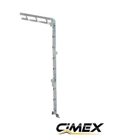 Мултифункционална алуминиева стълба CIMEX MFL7.0 - 7,00 м., (4х6)