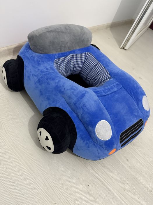 Плюшено столче кола син цвят !!!