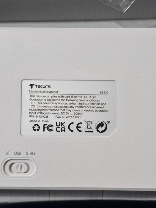 Tastatură mecanică gaming TECURS 65% – RGB, Wireless/Bluetooth/Cablu