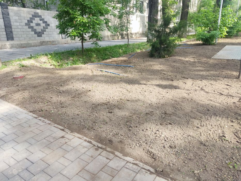 Гидропосев газона