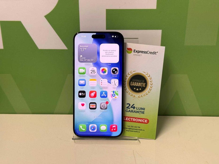 iPhone 16 Pro Max - 256GB (B.62472 Tatarasi) Garantie 2 ani