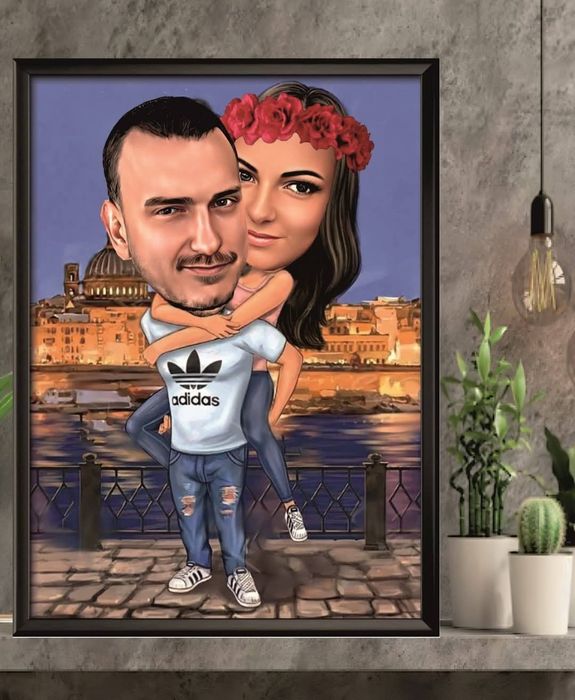 Карикатури за двойки за Свети Валентин