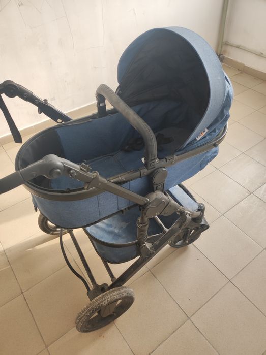 Коляска темный синий