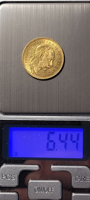 Moneda 20 franci 1878 Aur Ungaria bani vechi