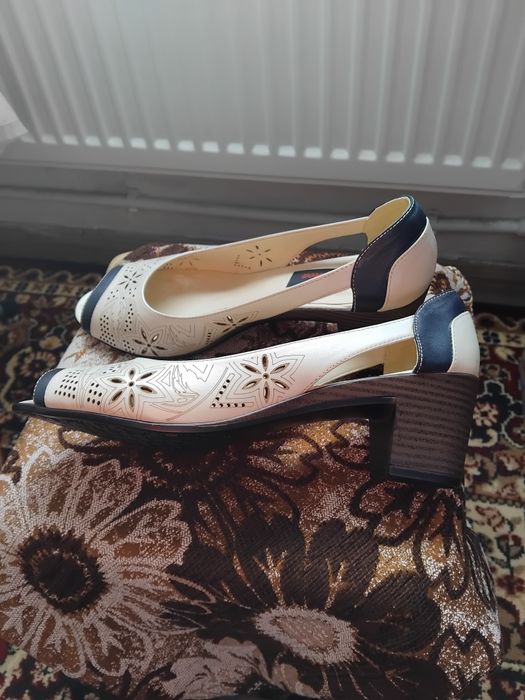 Pantofi noi din piele naturală Catinca