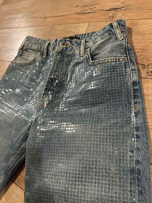 Дънки с пайети MANGO