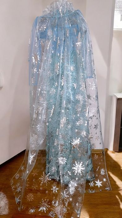 Elsa frozen rochie femei costum fantezie animatori S-M/M-L made în Ro.