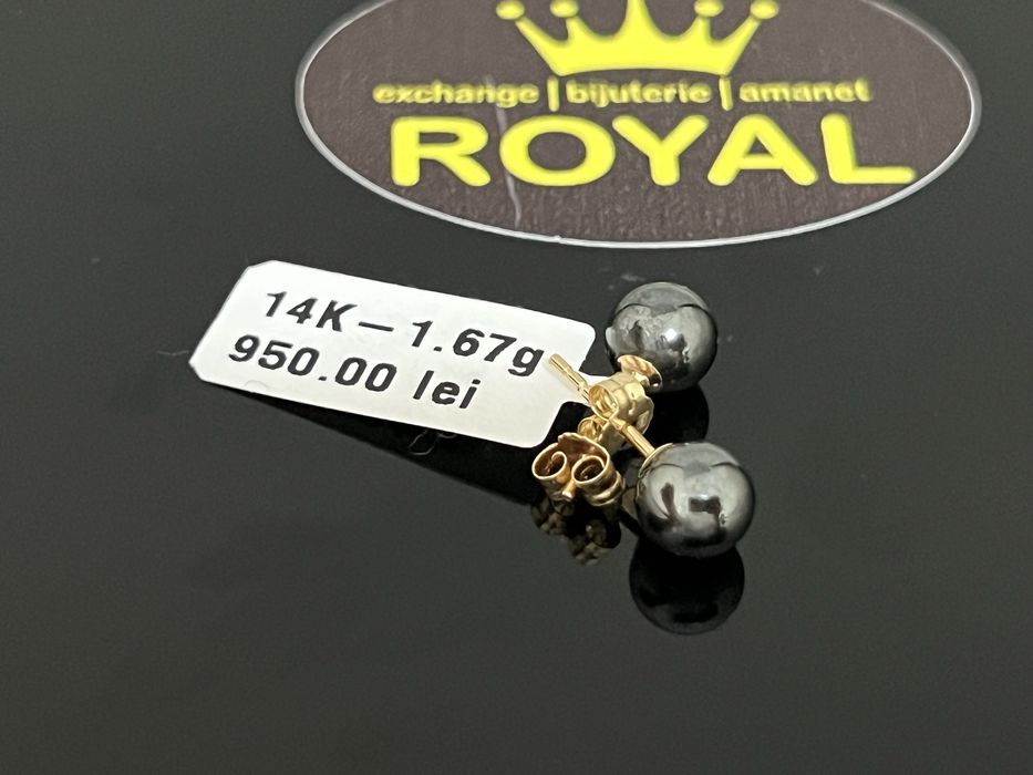 Bijuteria Royal CB : Cercei dama aur 14k 1,67 grame