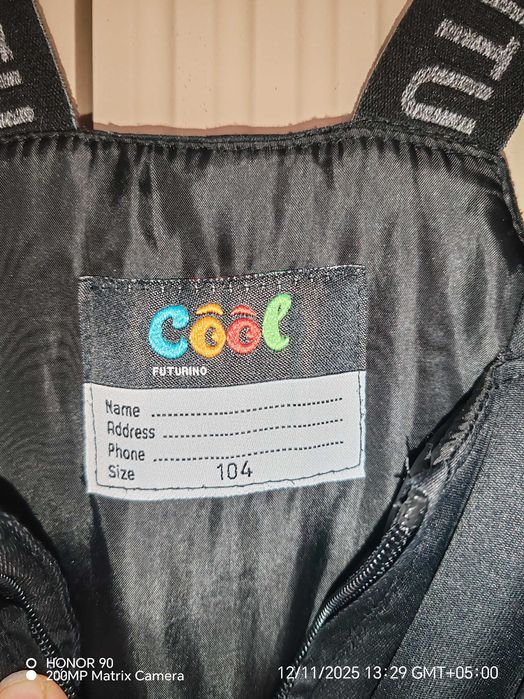 Полукомбинезон зимний размер 104