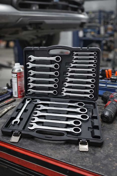Set chei inelare cu clichet 22 piese 6-24 mm BSN Tools