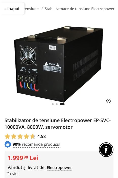 AVR 10 kW, putin folosit, aproape nou!