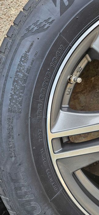 Комплект 4 алуминиеви джанти 16" 5x100 ET40 с гуми Bridgestone Turanza 235/60 R16 XL