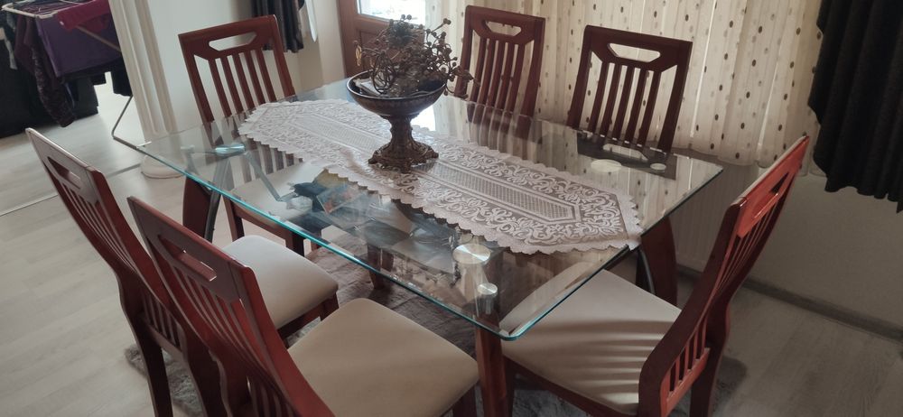 Кухненска маса с 6бр столове