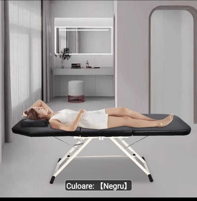 Vând pat pentru gene/tratamente cosmetice+ lampă cosmetică. Cadou pernă cosmetică