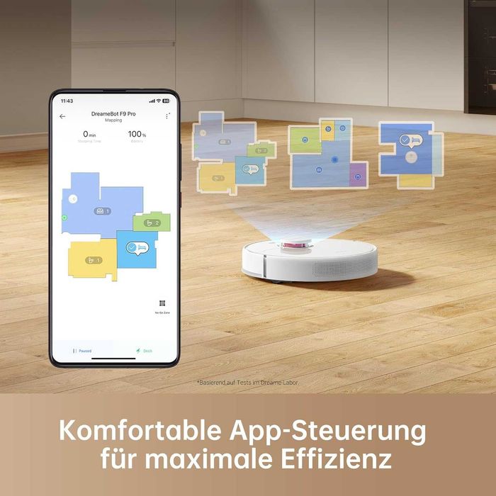 Прахосмукачка робот Dreame F9 Pro, WiFi, Alexa, Lidar, до 150мин