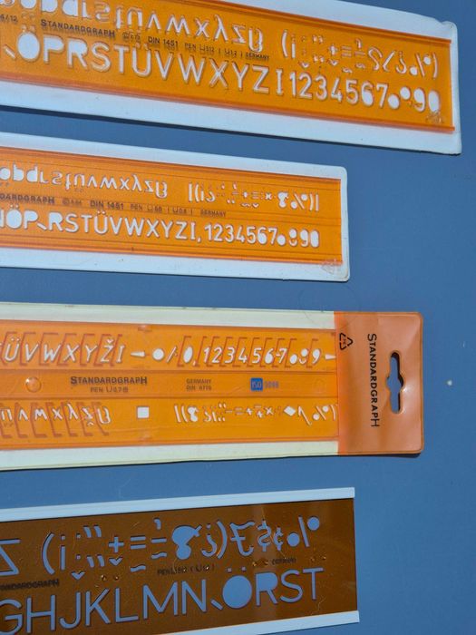 Set 4 buc Sabloane pentru scriere Standardgraph Germania + Bonus