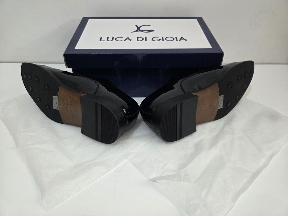 Pantofi de lac negri - Luca di Gioia