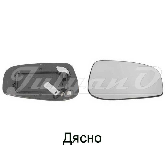 Стъкло за странично външно огледало за VOLVO V70 + S60 + S80 (04-06г.)