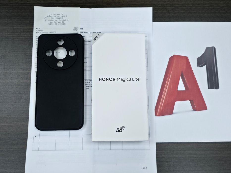 КАТО НОВ 512GB Honor Magic 8 Lite Гаранция A1 2028г. Black | Черен