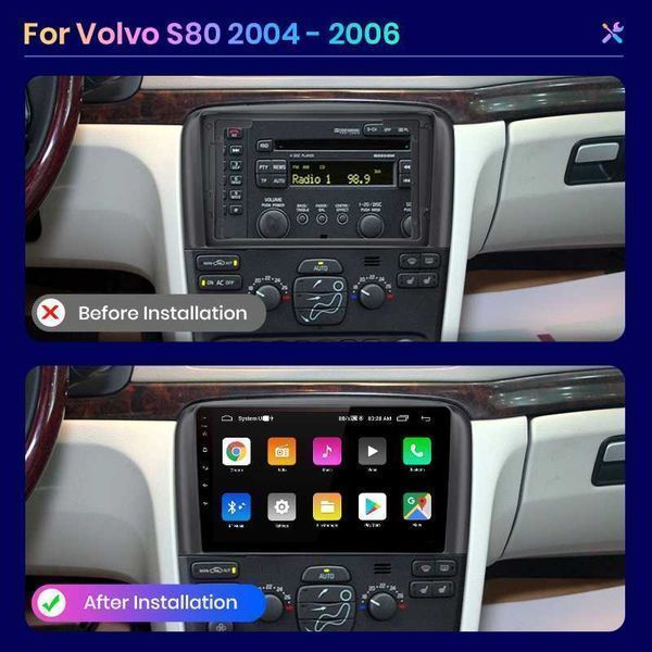 Volvo s80 1998г-2006 Мултимедия Навигация Android