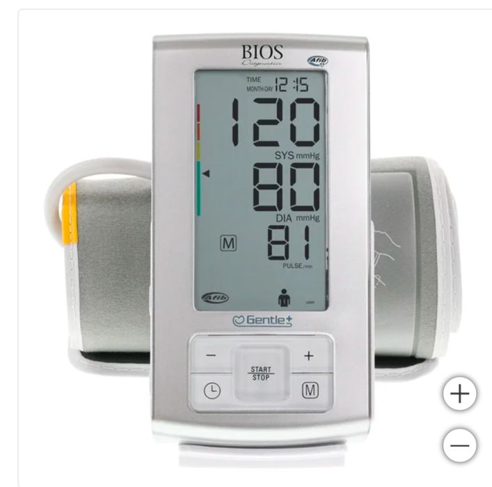 BIOS апарат за кръвно налягане с AFIB - предсърдно мъждене и трептене