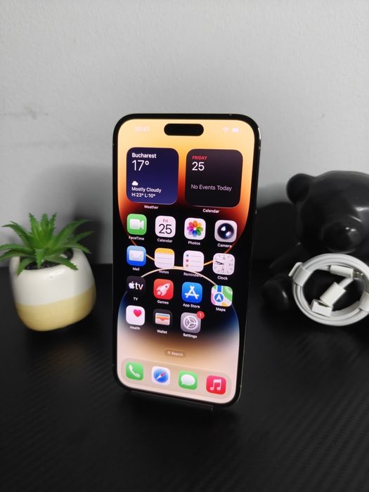 iPhone 14 Pro Max, 256GB Gold • Perfect Funcțional! • Condiție Excelentă!
