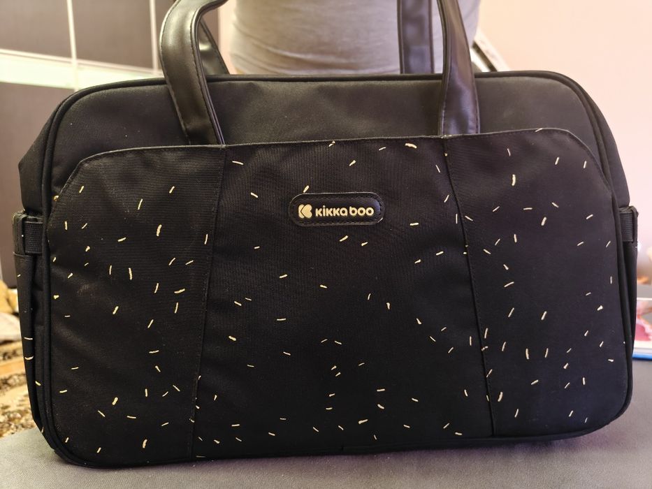 Чанта Kikkaboo, Chelsea Confetti, Black с подложка за преповиване