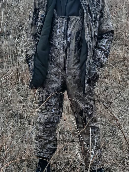 Костюм зимний расцветка камыш для охоты и рыбалки