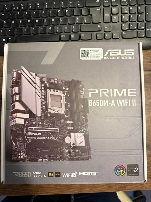 Placa de baza ASUS PRIME B650M-A WIFI II, Socket AM5, noua, nefolosita
