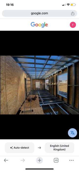 Case pe structura metalica, de la zero, la cheie. Placari fibrociment.