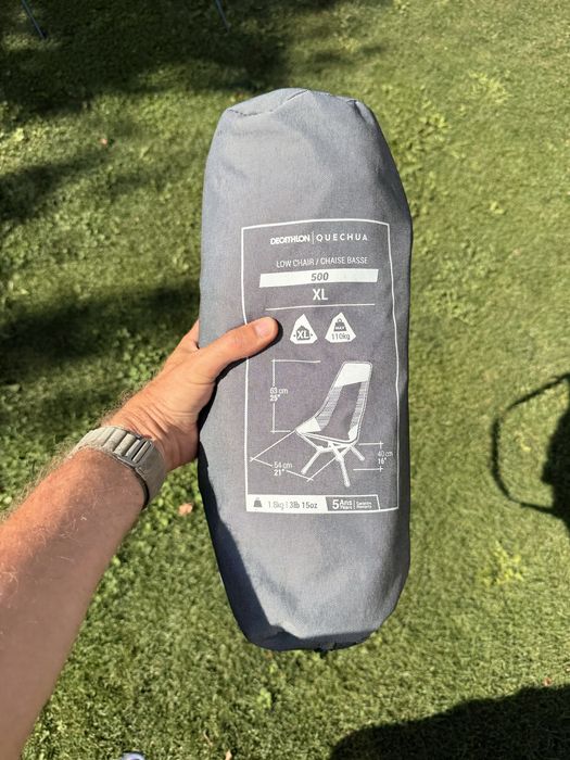 Scaun jos camping decathlon quechua 500 XL