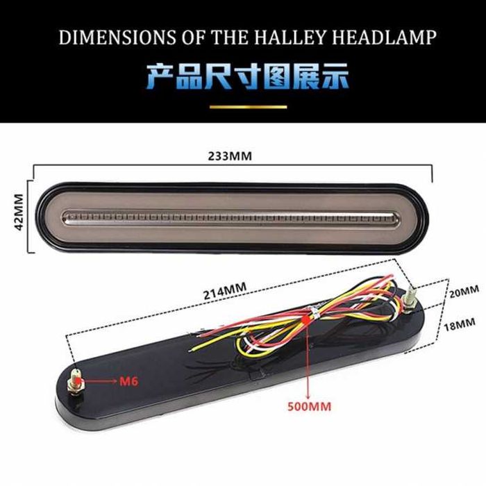 2 БРОЯ Тънки Компактни LED Диодни Стопове с динамичен мигач Неон Ефект