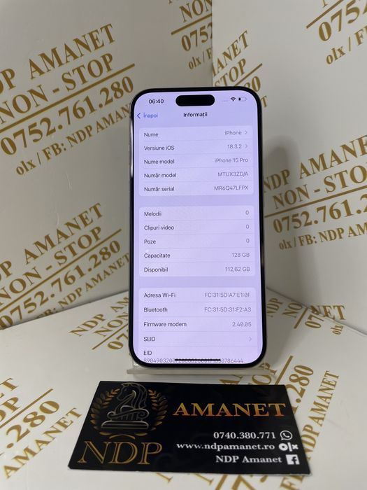 NDP Amanet Braila Iphone 15 Pro(43191)