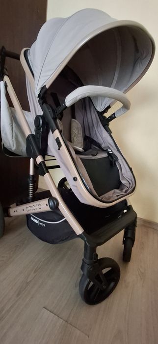 Бебешка количка chipolino amore + кошница за кола.в гаранция