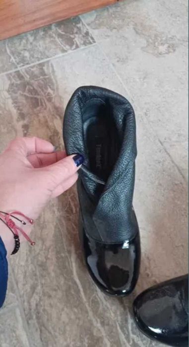 Черни боти- естествена кожа