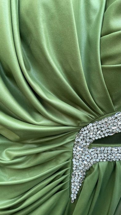 Rochie Verde Lungă Elegantă pentru Nuntă, Marime XL / 42 / 14