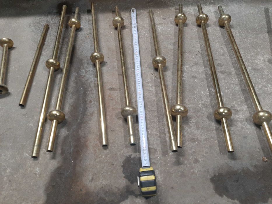 Парапет за тераса или стълбище от месинг