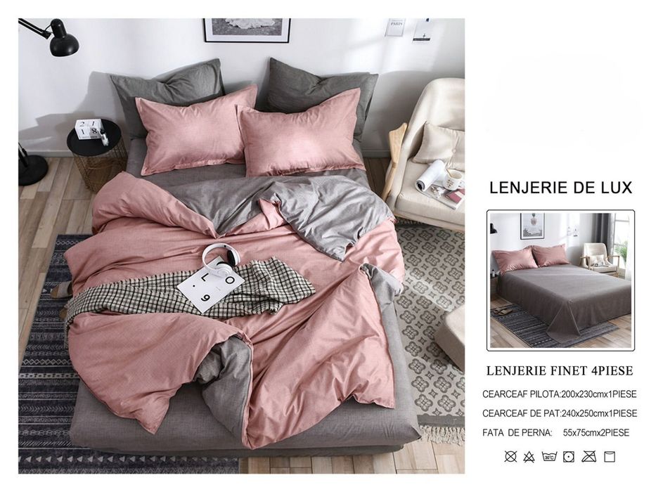 Lenjerii finet satinat 4 piese