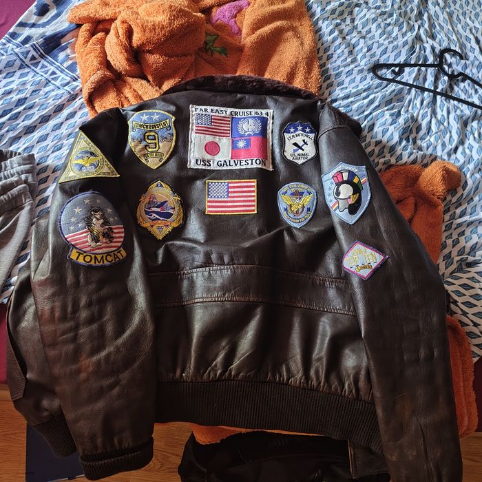 Geaca piele Top Gun