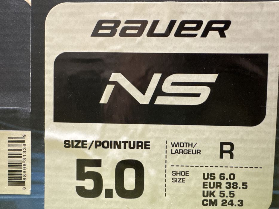 Коньки BAUER 38.5 красно-черные