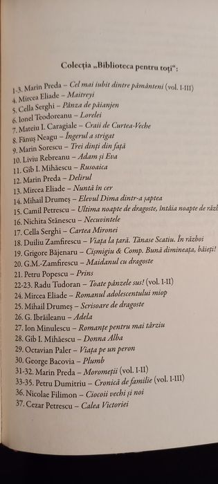 Vand colectia de carti Biblioteca pentru toti