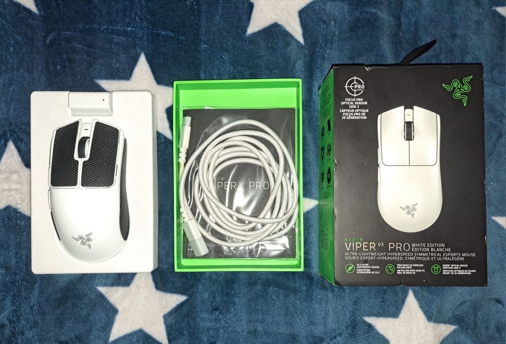 Razer Viper V3 Pro White (8000Hz) топовая игровая мышь