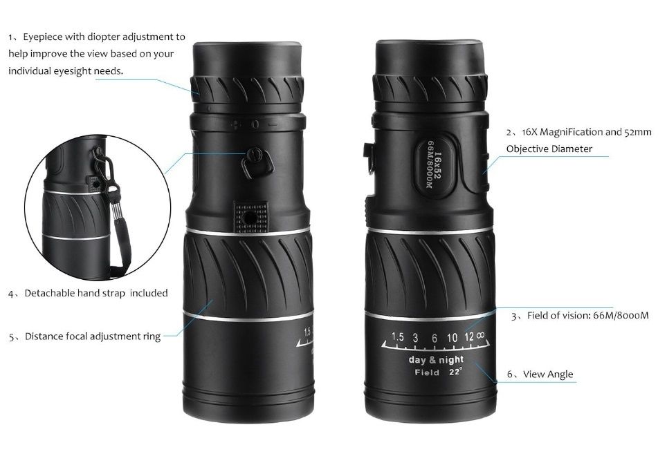 Монокль IPRee® 16X52