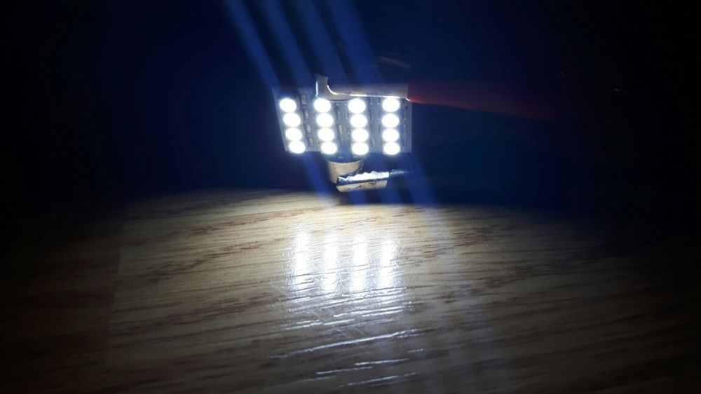 Bec LED numar C5W 12V 41mm 12 LED SMD 3528 1210 Car Dome Light Festoon