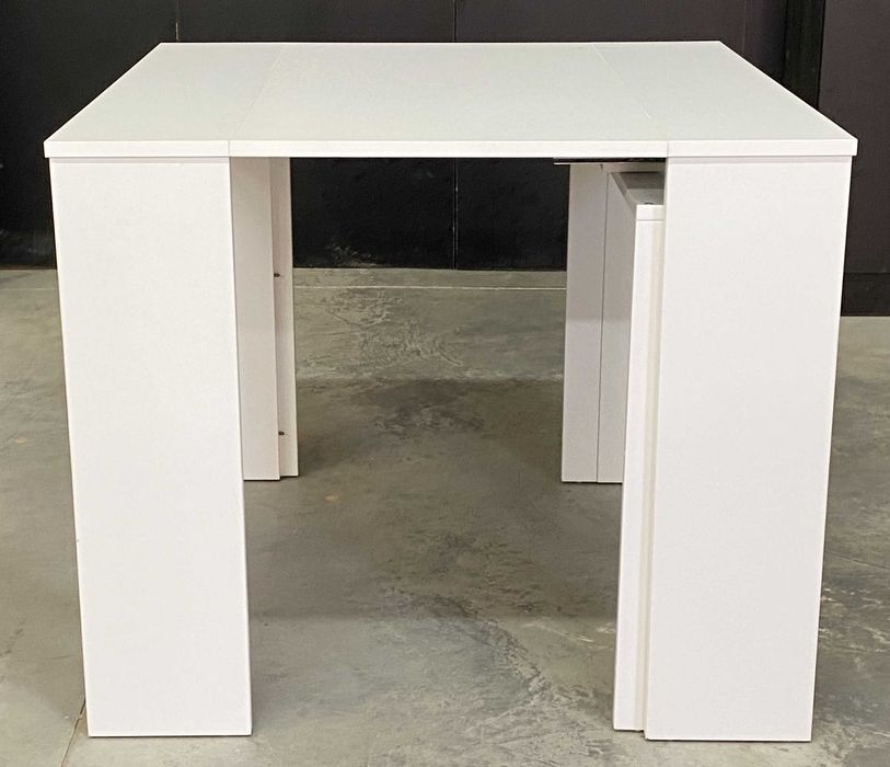 Consola extensibila alba - noua, in colet, 90x44/108/172x77.5