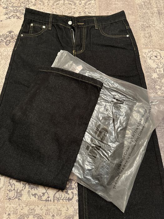 Джинсы унисекс оверсайз, baggy jeans