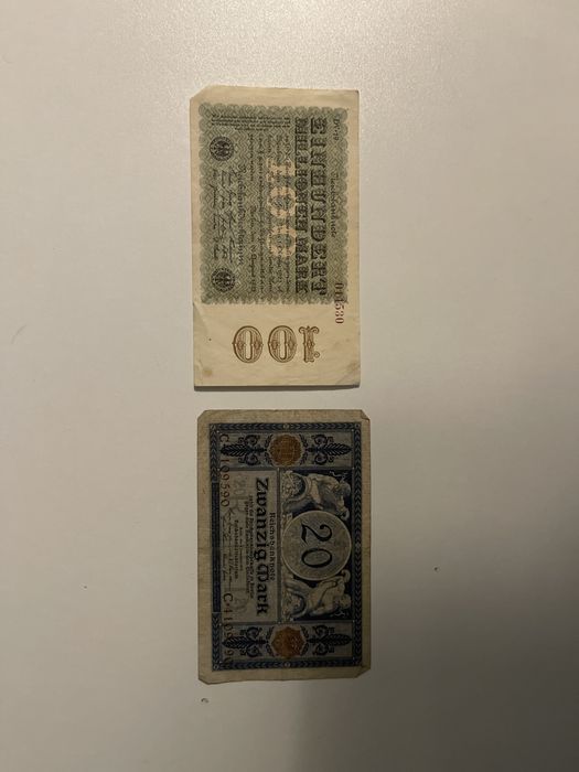 Lot 4 bancnote vechi Germania
