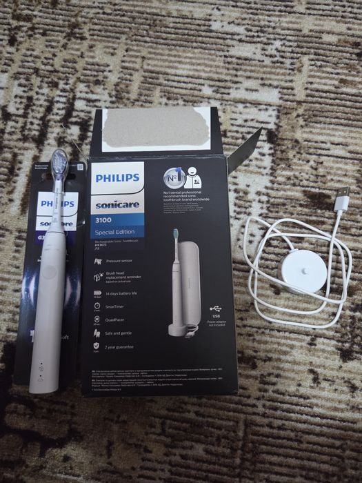 Ел четка за зъби с ГАРАНЦИЯ - Philips Sonicare 3100 +  1 Глава подарък G3 Gum Care